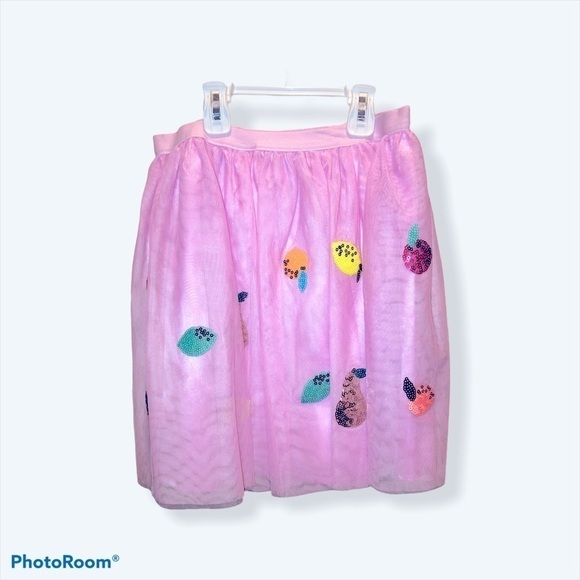 Cat and Jack Girls Pink Floral Top And Skirt NWOT Size Girls 14 XL - Picture 2 of 11